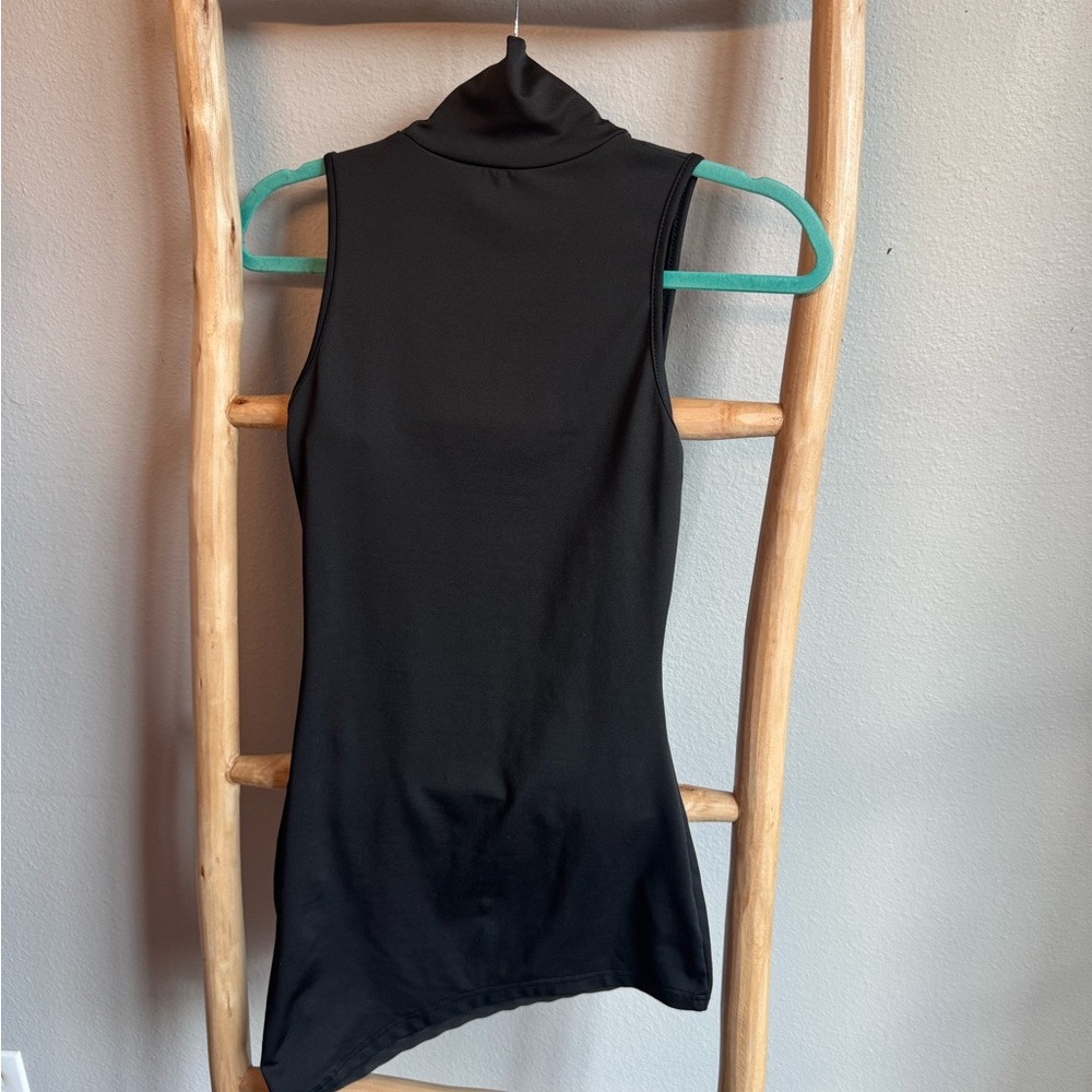 SHEIN Elegant Black High-Neck Bodysuit